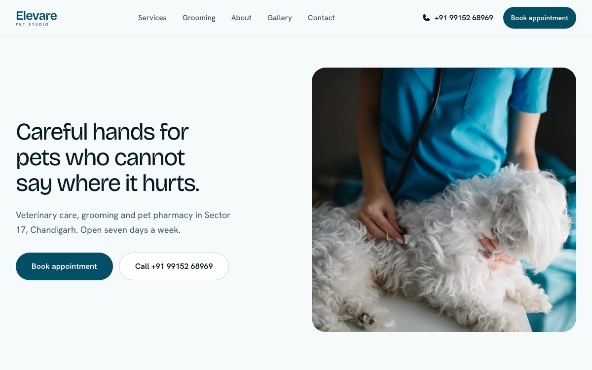 Veterinary & Pet Care Website preview