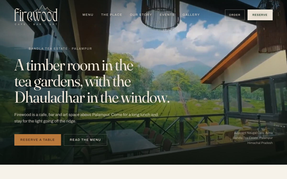 Cafe, Bar & Restaurant Website preview