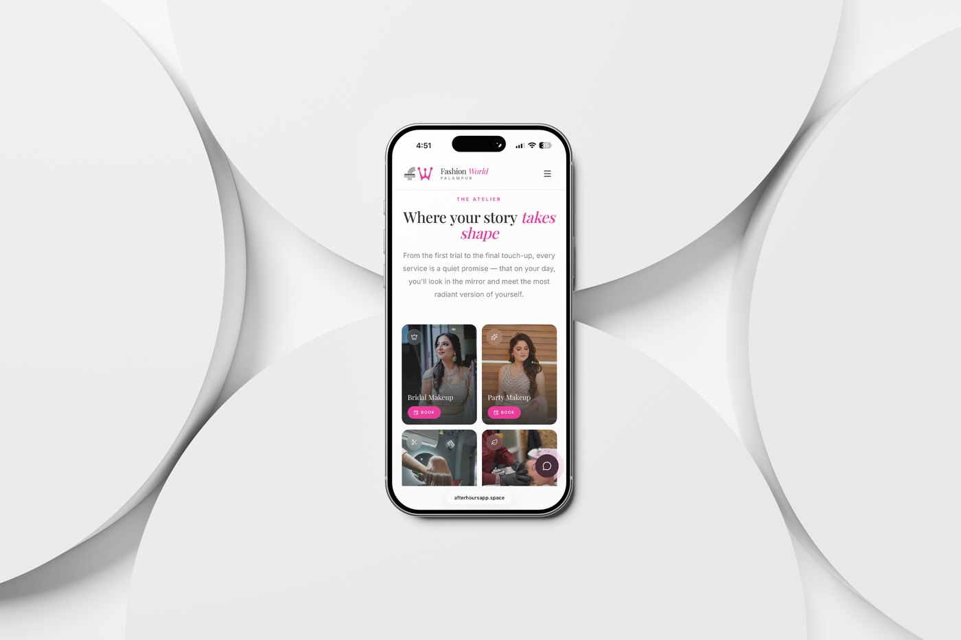 Fashion World, Web Design
